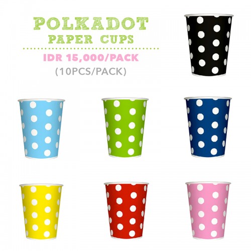 Polka Paper Cups